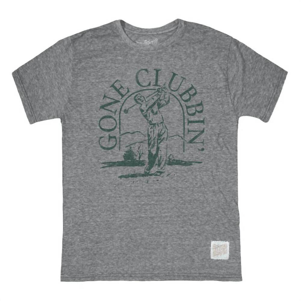NEW THE ORIGINAL RETRO BRAND men's gone clubbin' vintage tee in grey